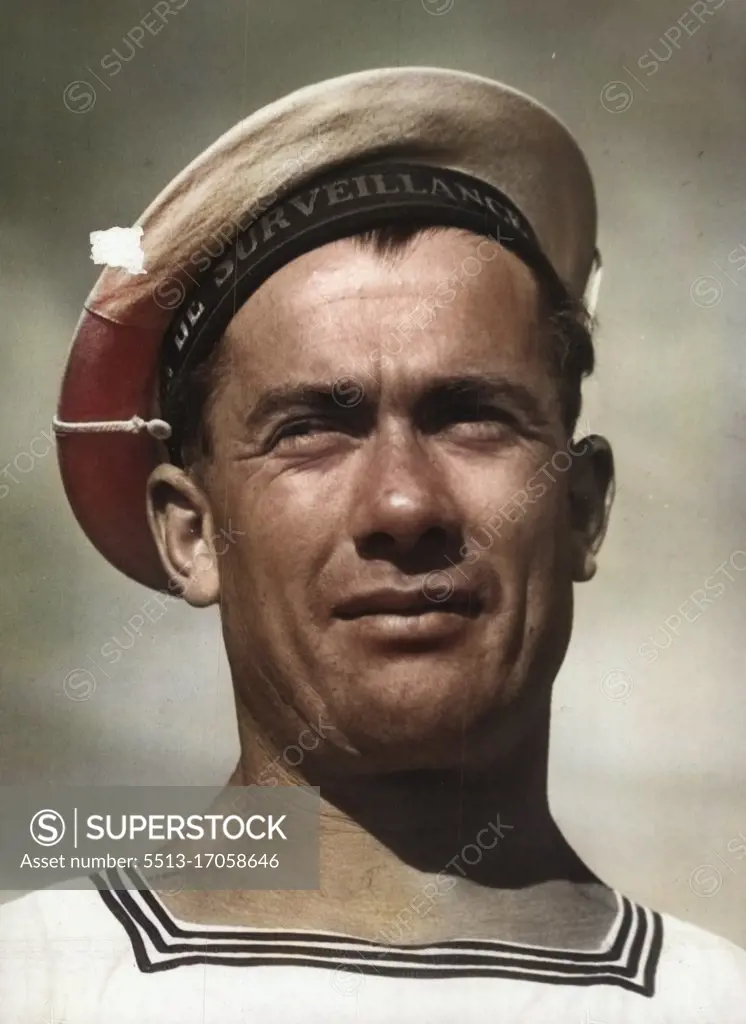 Free French sailor Liverpool camp Corporal M. Le Ber of Tahiti. May 08, 1941. (Photo by Hood).