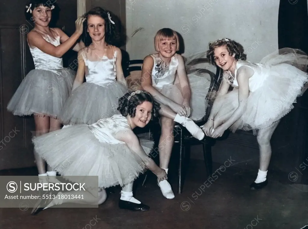 Ballerinas of The Future finishing their ***** the British maitre de ballet, Mr. Edouard ***** Conservatorium, East Melbourne, today, Moe than ***** dancing academies in Melbourne are completion. May 20, 1937.