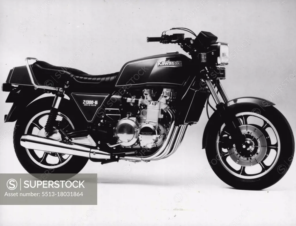 KSM14 - Kawasaki's 1984 model, six cylinder Z1300 is fitted with digital fuel injection. June 17, 1941.