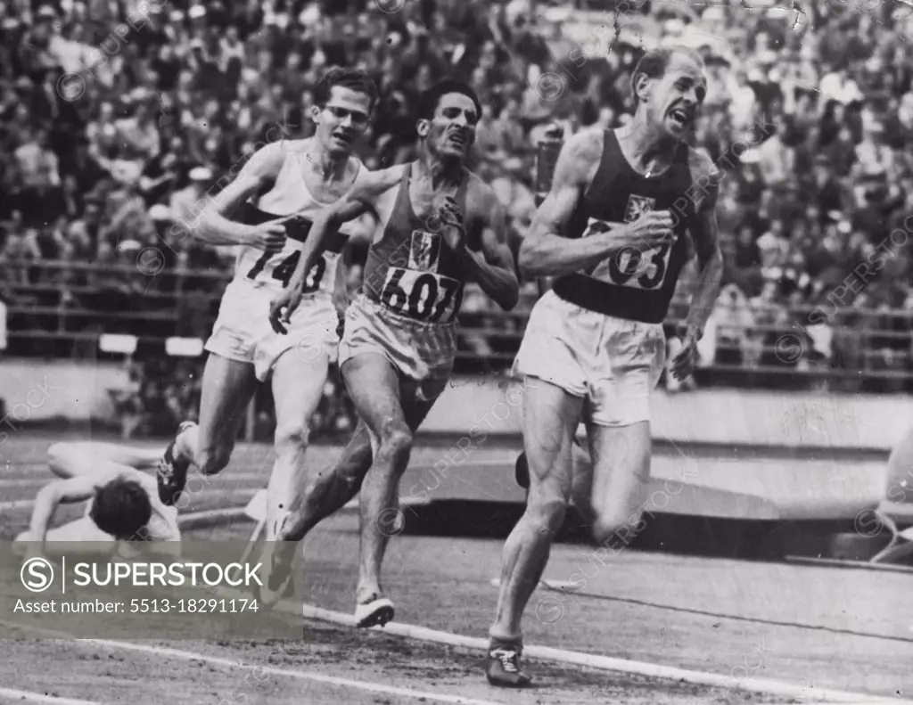 ***** title at Helsinki, the second of his three triumphs. Emil Zatopek. August 05, 1952.