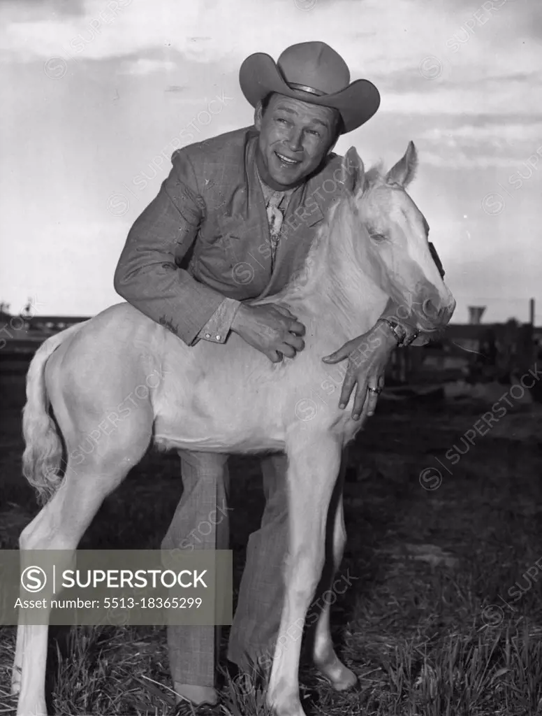 Horses - Movie - Easter -- son of Trigger, Roy Rogers horse. May 05, 1952.
