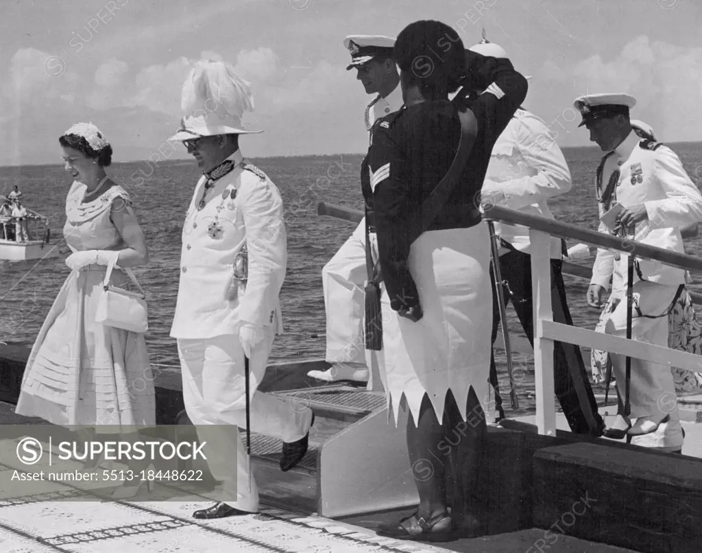 Queen in Fiji. December 23, 1953.