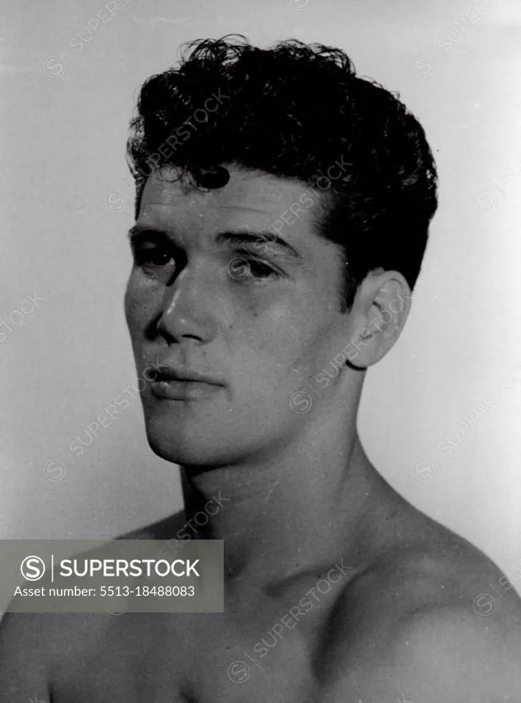 Charlie Dunne - Boxer. January 08, 1954. (Photo by Bryan Douglas Cameron/Fairfax Media).