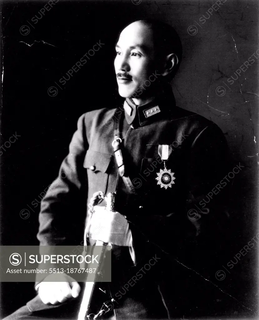 Chiang Kai Shek (Chinese General). November 01, 1937. (Photo by International News Photos)