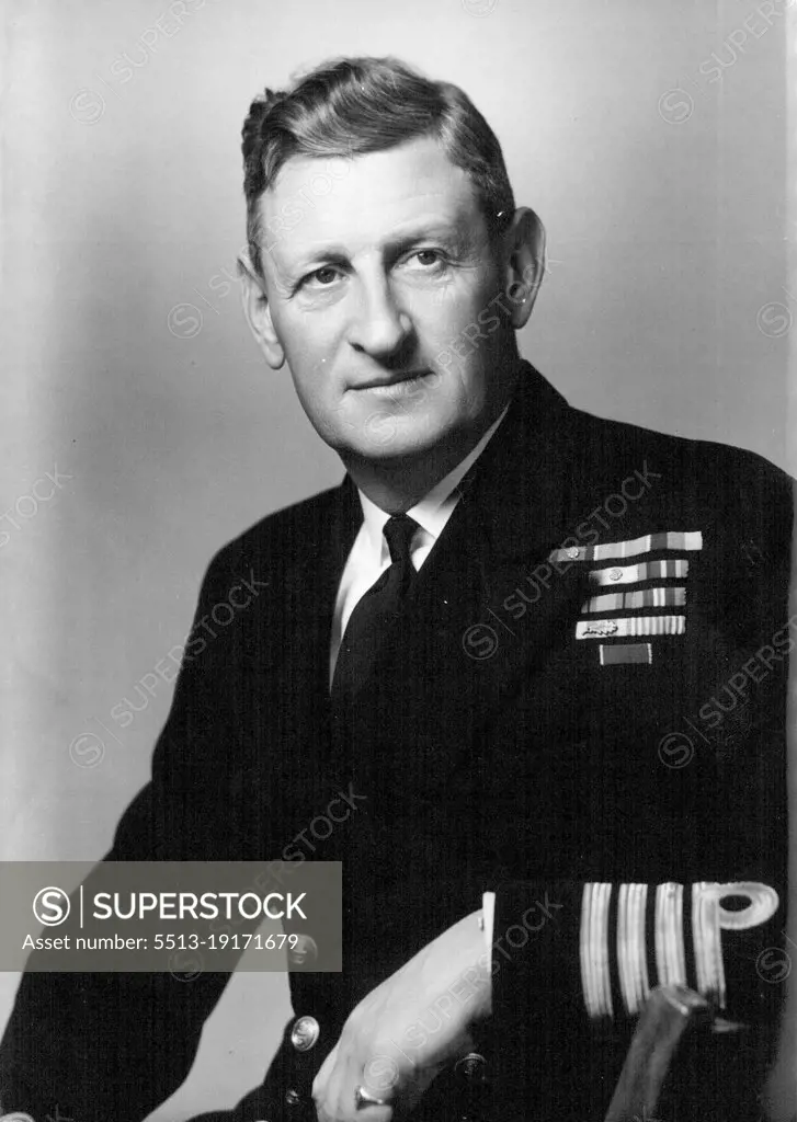 Captain Sir David Luce, R.N. -- Naval Secretary to the First Lord of the Admiralty, from August, 1954. August 09, 1954. (Photo by Bassano, Camera Press).