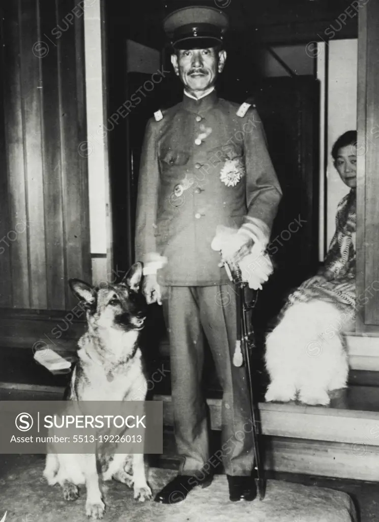 Commands Japanese Forces In China -- General Iwane Matsui, former commanding general of the Island of Formosa and a former member of the Supreme War Council, who has been recalled from retirement to take command of all the Japanese forces in the Shanghai area. August 24, 1937. (Photo by Wide World Photos).