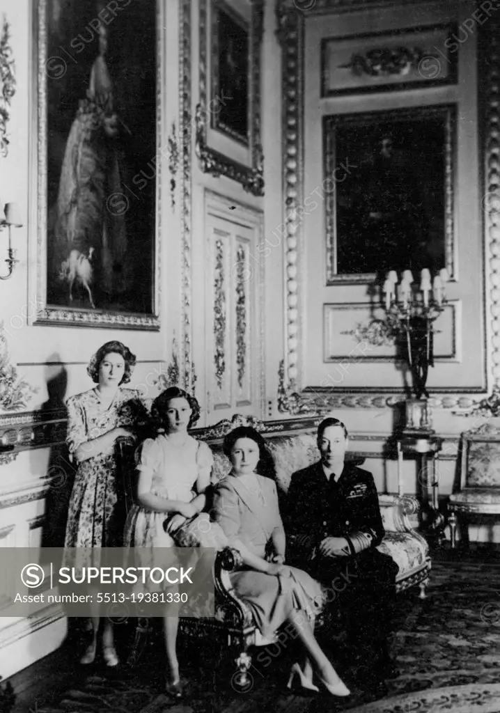 The Royal Family At Windsor -- A charming New Year study of the Royal Family, made by Cecil Beaton at Windsor Castle. February 08, 1944. (Photo by Cecil Beaton)