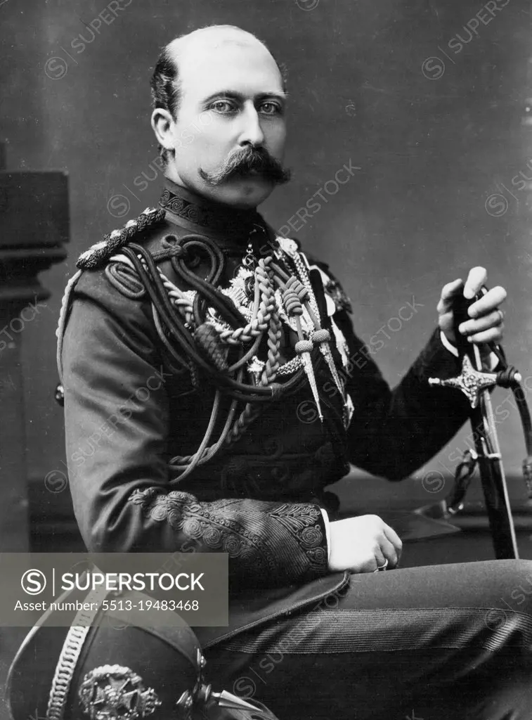 The Duke Of Connaught -- Popular Study of :- H.R.H. The Duke of Connaught, in the uniform of his Regiment, The Rifle Brigade, taken in 1890. Born in 1850, he recently celebrated his 86th birthday. The Duke of Connaught is the only surviving son of of Queen Victoria. July 13, 1936.