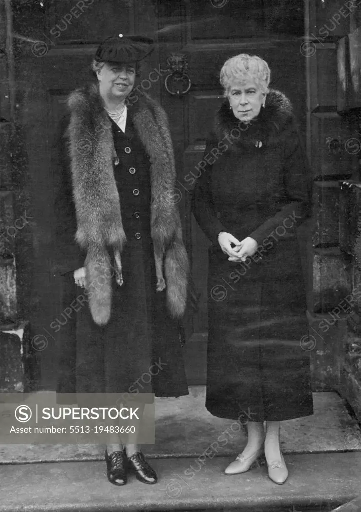 Queen Mary - General Scenes Prior To 1940 - British Royalty. February 08, 1943. (Photo by Sport & General Press Agency Limited).