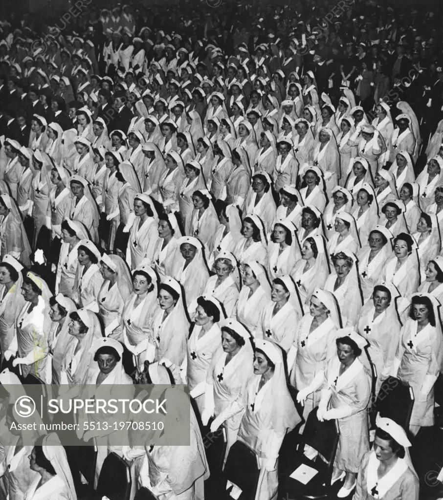 Red Cross (General) - Australia - Organisation. September 19, 1950. (Photo by United States Information Service).