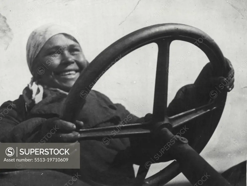 The Soviet woman takes men's professions.Makonine, the best tractor driver of the sovehoz ***** 4 (Khachasski District, Azerbaijad) (Guaranteed test). July 22, 1935.