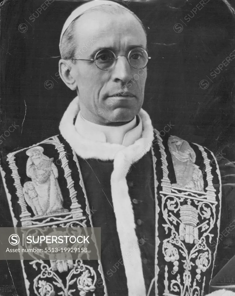 Pope's Role ReversedPope Pius XII. For Italian politicians today the Papacy is now a pillar. April 11, 1955. (Photo by Reuterphoto).