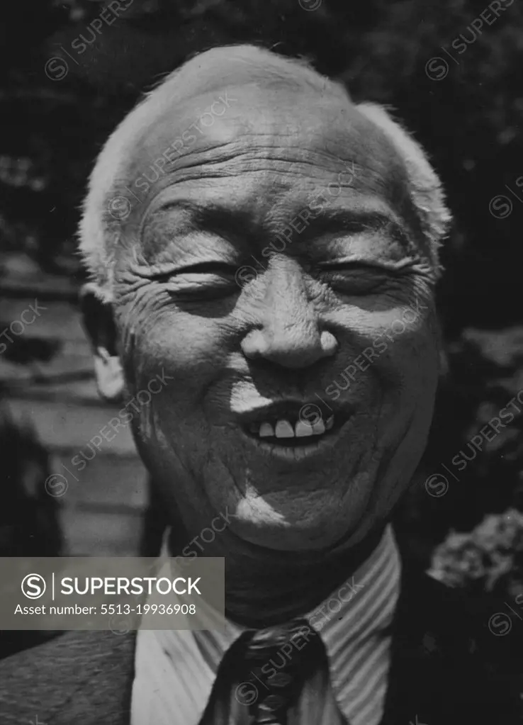 Syngman Rhee, President of the Republic of Korea. August 01, 1954. (Photo by Horace Bristol, Camera Press).