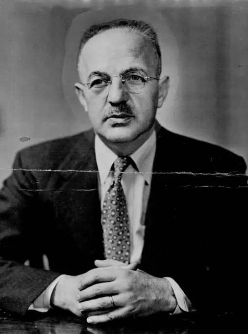 Harry Dexter White A portrait of the late American treasury official who is alleged to have been engaged in anti-American espionage. December 29, 1953. (Photo by Camera Press).