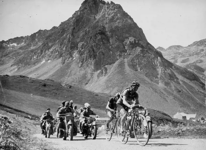 Drugs by pill, powder or injection help riders to stave off exhaustion in the long, gruelling race. October 24, 1950. (Photo by Sports And General Press Agency Limited). sports, sport, athlete, athletic, 