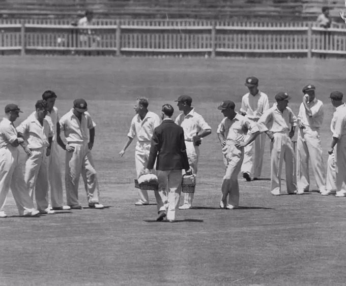 W. Yeates 12th was a welcome Victor much drinks for NSW team it was very hot on field. February 15, 1949.