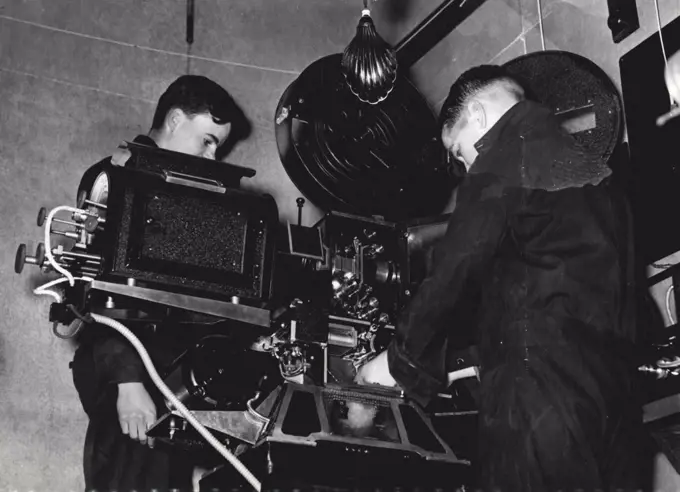 Film projector used by the boys of King's School Parramatta. July 24, 1938.