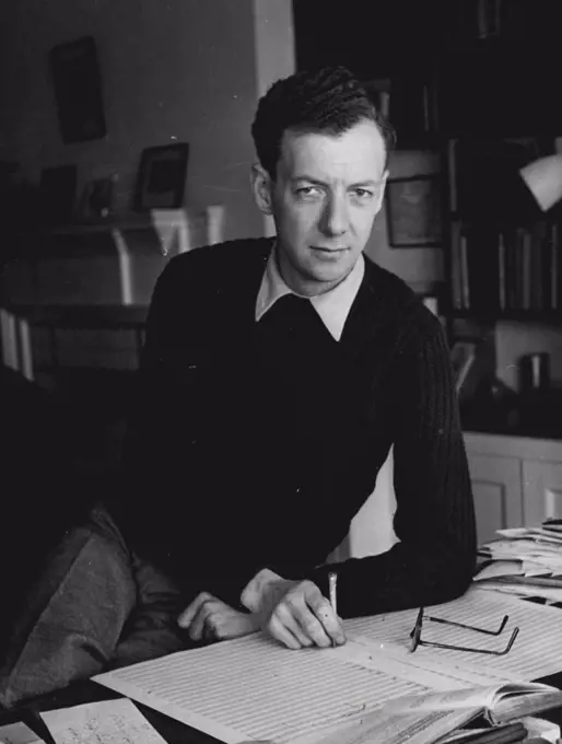 Benjamin Britten British Composer. February 08, 1955. (Photo by Camera Press). 