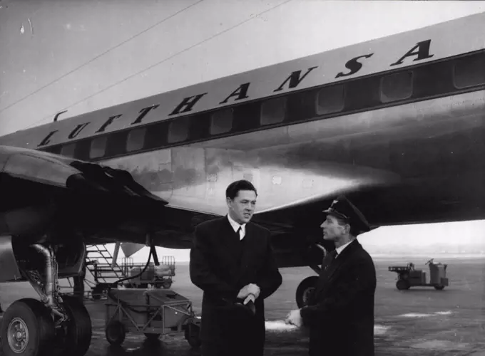 Taught by British Captains -- Pilots of Hitler's Luftwaffe are being called back into service for the rebirth of West Germany's international airline.These men, veterans of German campaigns in Russia and the Flyers who hunted Allied ships in the Atlantic, are to fly Germany's new Super Constellations on world-wide routes.In Hamburg, training for the first stages of Germany's come back into the skies after ten years is practically completed.Principal trainers of the German air crews are nine British captains lent by British European Airways to coach their wartime enemies in post-war commercial airline operations. March 24, 1955.