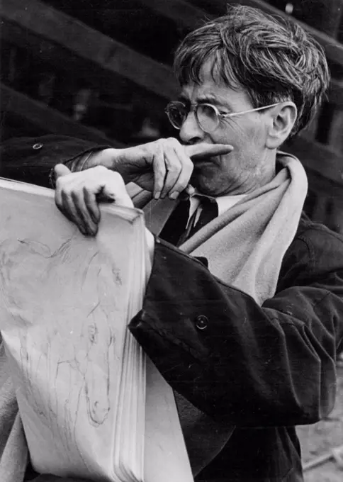 Sir. Stanley Spencer. January 29, 1944. (Photo by Paul Popper)