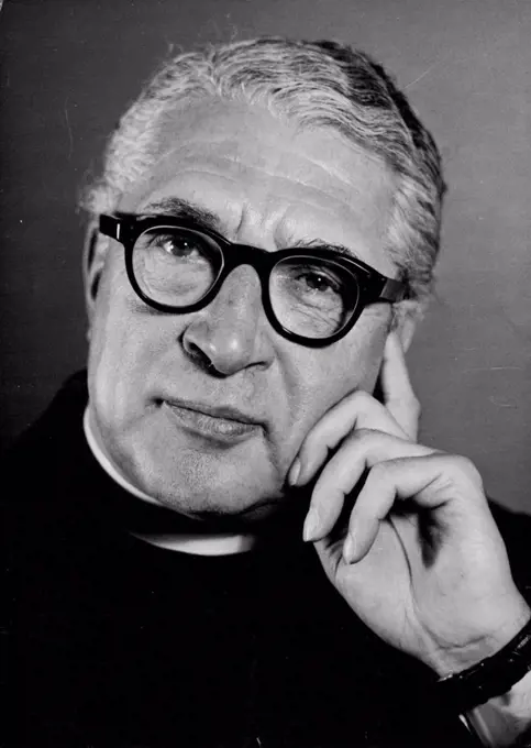 The Rev. William Edwin R. Sangster, M.A., Ph.D. - Minister of the Westminster Central Hall, London; President of the Methodist Conference, 1950. January 10, 1955. (Photo by Peter Abbey, Camera Press).