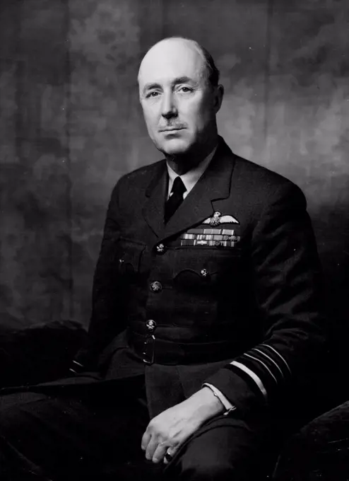 British Service Chiefs:Air Chief Marshal Sir Arthur Sanders K.C.B., K.B.E.Commandant of the Imperial Defence College; formerly Commander-in-chief, Middle East Air Force. May 3, 1954. (Photo by Bassano, Camera Press).