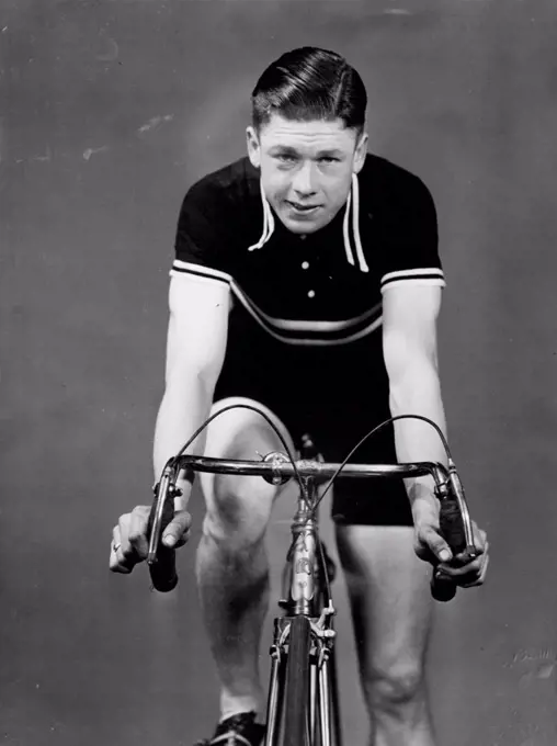 Alf. Strom, the strong Marrickville rider, who should do well in the State road championships. He will ride in the third heat tomorrow. August 01, 1938.