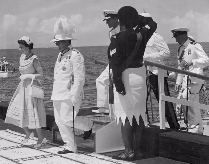 Queen in Fiji. December 23, 1953.