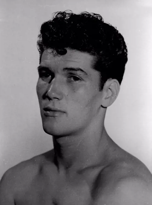 Charlie Dunne - Boxer. January 08, 1954. (Photo by Bryan Douglas Cameron/Fairfax Media).