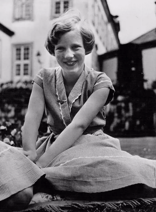 Heir to the throne of Denmark;  Princess Margrethe.A new portrait of the 13-year-old daughter of king Frederik and Queen Ingrid of Denmark. June 1, 1953. (Photo by Inga Aistrup, Camera Press).