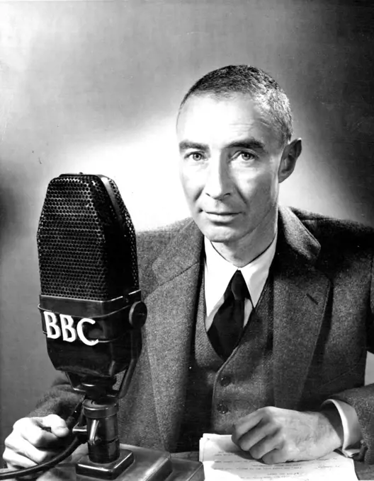 Professor J. Robert Oppenheimer, the distinguished physicist and atomic authority, and Director of the Institute for advanced Study at Princeton, New Jersey. who is giving the BBC series of Reith Lectures for 1953 on the sub. ***** and the Common Understanding.The lectures, which began on 15 Gloverber, are broadcast weekly in the BBC Fame Service, and recordings will he heard later in the Third Programme and General Overseas Service. November 11, 1953.
