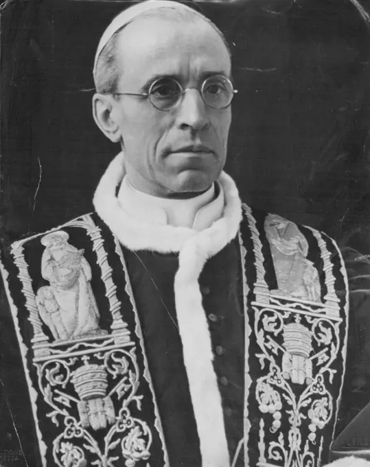 Pope's Role ReversedPope Pius XII. For Italian politicians today the Papacy is now a pillar. April 11, 1955. (Photo by Reuterphoto).