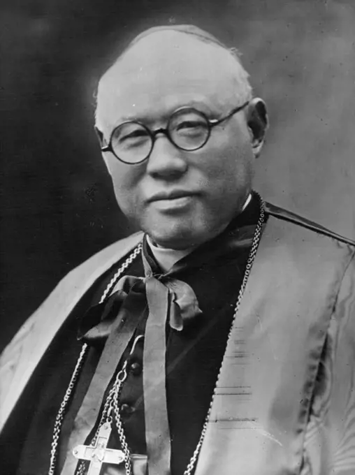 Cardinal Tien. Archbishop of PekingThomas Tien, created Cardinal in 1946; he was born in Changtsiu in 1890. February 24, 1954. (Photo by Camera Press).