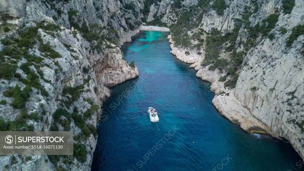 Aerial Shot from nature wonder in provence france