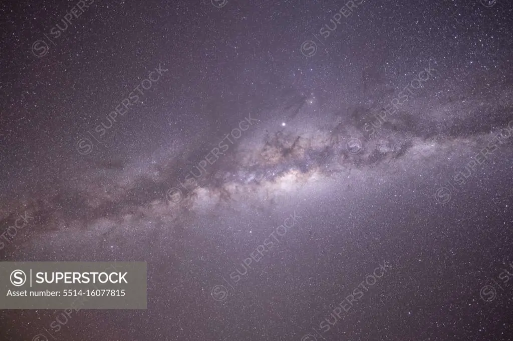 Galactic Center of milky way in hight definition from atacama desert