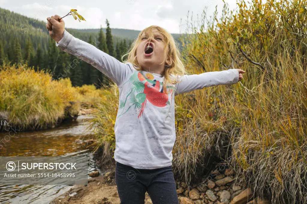 Young girl in the Wilderness, Colorado