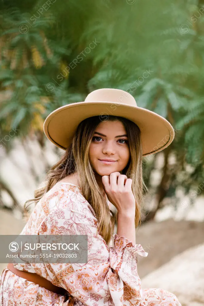 Mid Twenties Woman Modeling Clothing and Accessories in San Diego