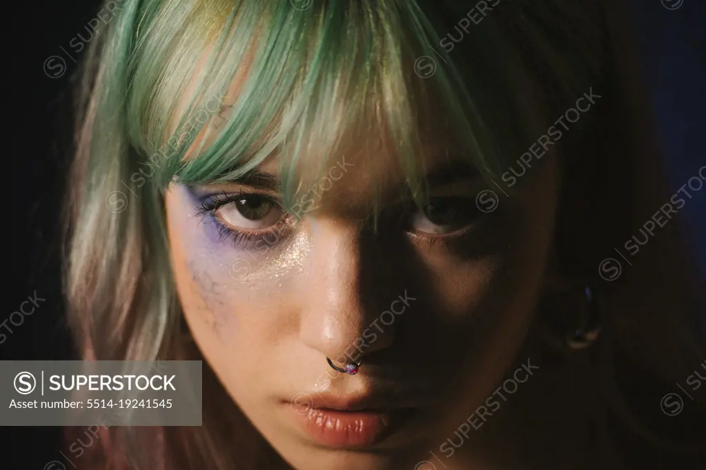 close-up portrait of an informal woman