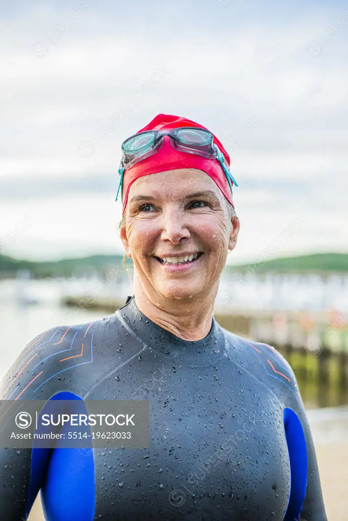 Portrait of an endurance swimmer 