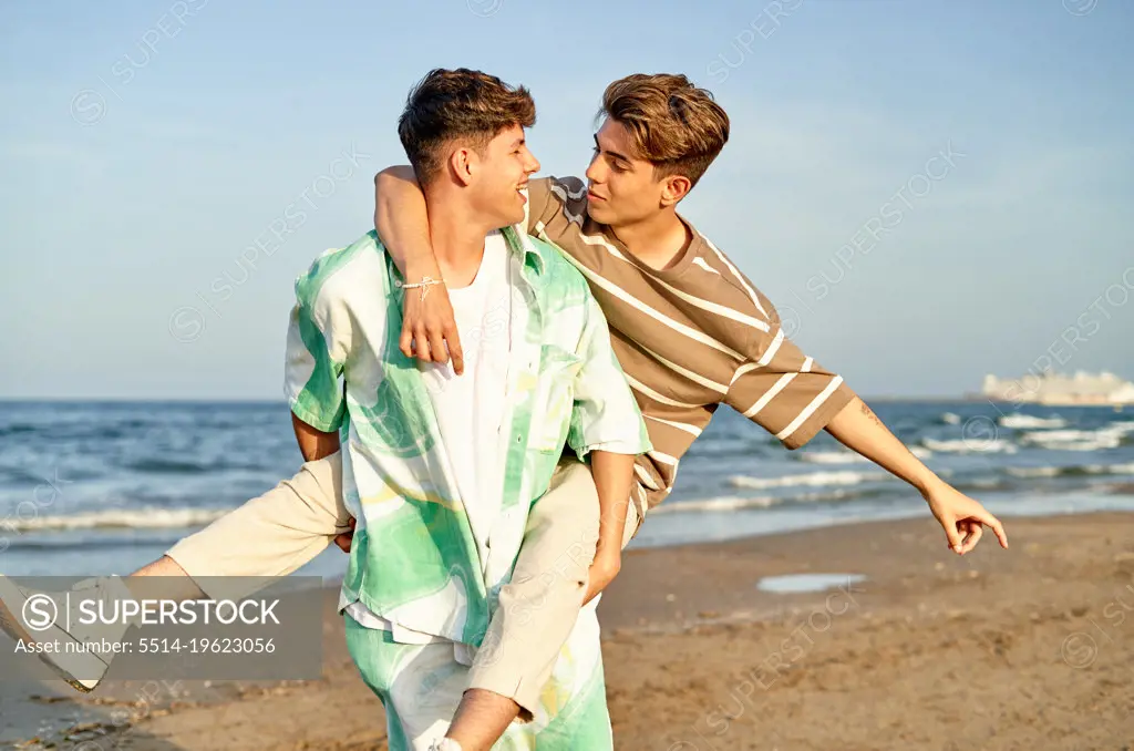 Couple Enjoying Time In The Beach