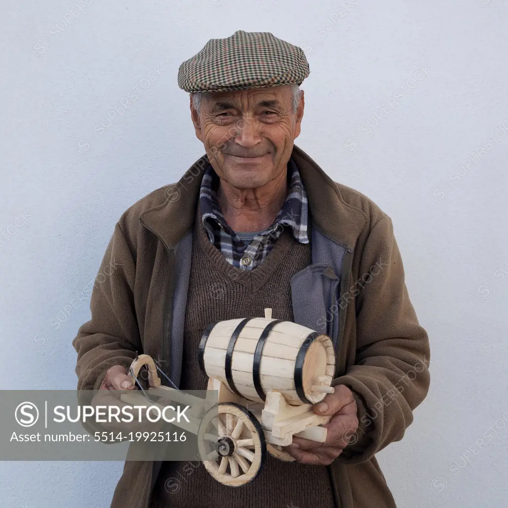 Man artisan of woodworking in Portugal