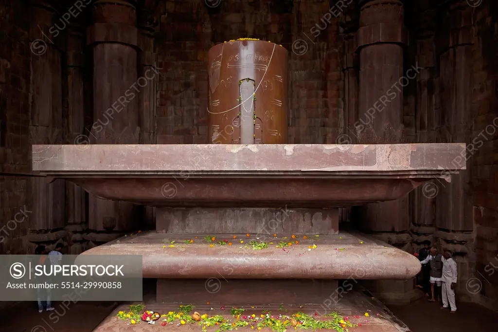Shivling at Bhojeshwar Temple, Madhya Pradesh, India