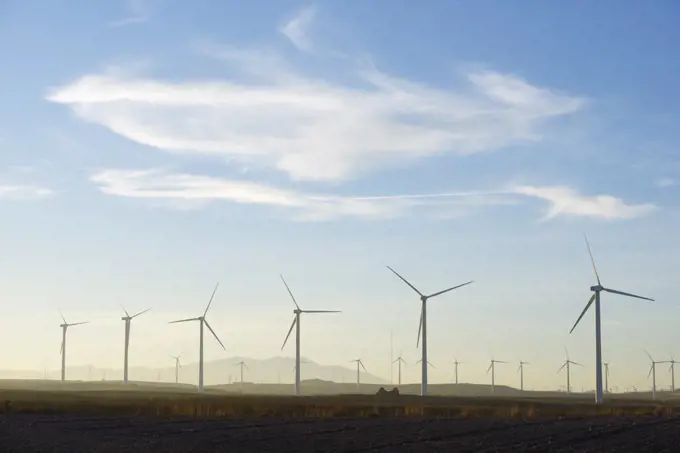 Wind turbines for sustainable energy production in Spain.
