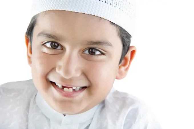 Portrait of a Muslim boy