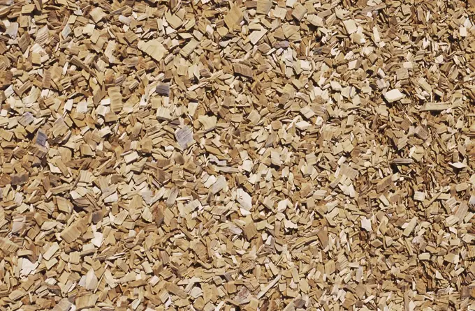Close up of woodchips ready for export
