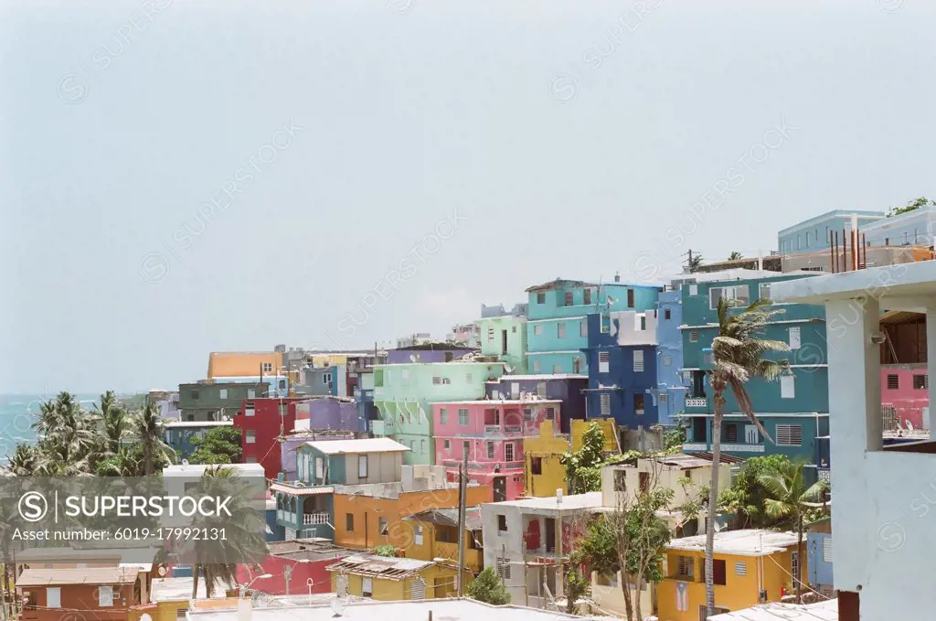Oceanside view of the town San Juan