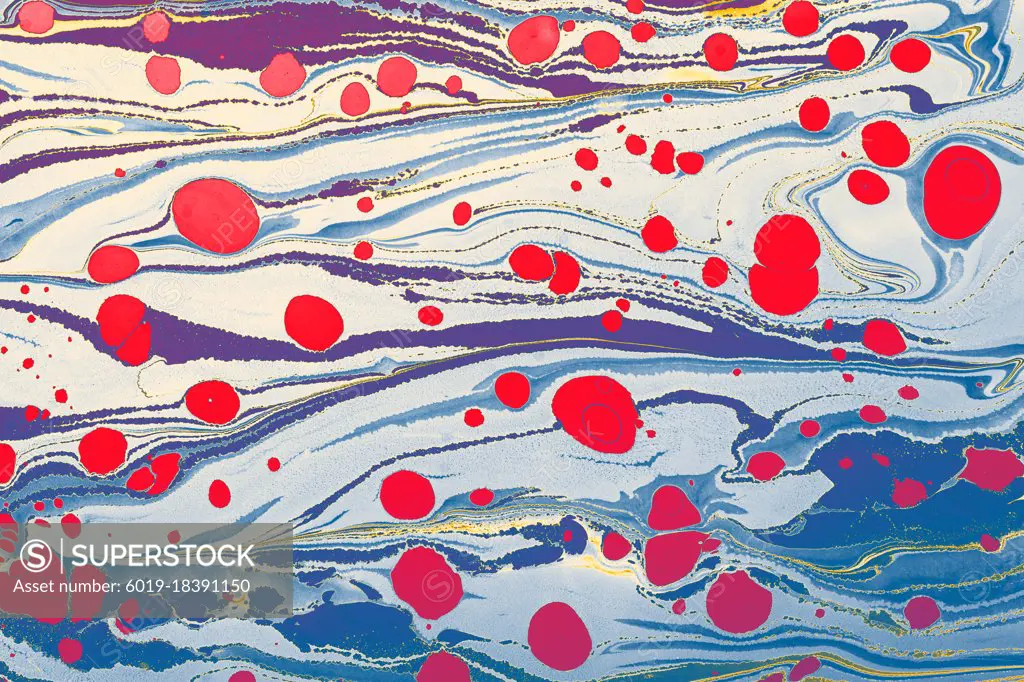 Abstract creative marble pattern texture. Traditional art of Ebr