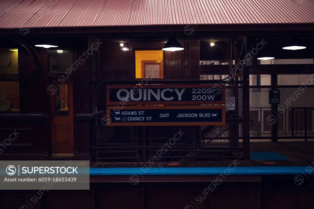 October 22, 2020- Chicago Subway, Quincy station
