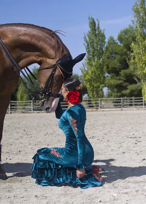 Flamenco Dancer with a horse