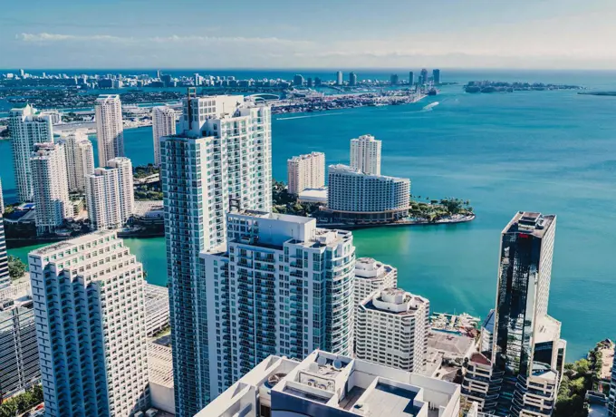 Brickell Miami Florida views skyline